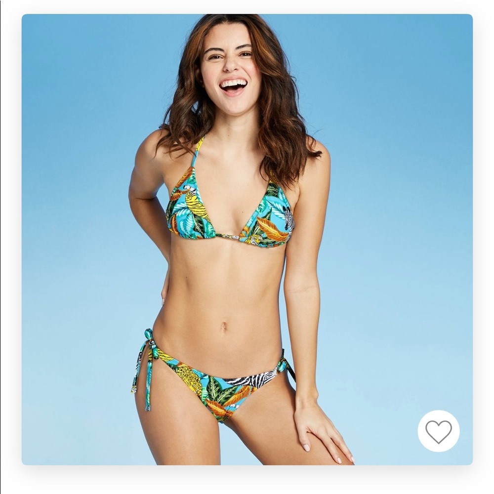 2 piece string bikini-🌴🦓🐅👙